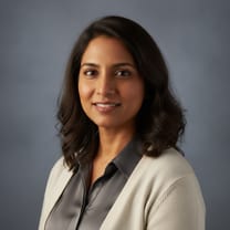 Portrait of Priya Natarajan, Supply Chain Lead at Lumen Electronics
